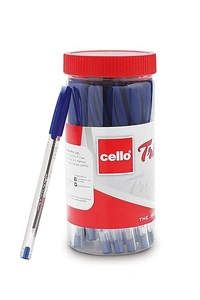 Cello Trimate Tip Blue Ball Pen Jar: 25 Pieces - 25 Pieces