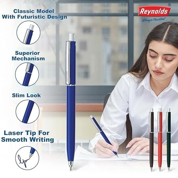 Reynolds Jetter Classic Ball Pen - Blue: Pack of 3 - Pack of 3