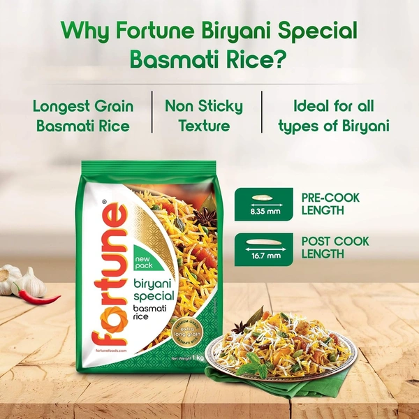 Fortune Biryani Special Basmati Rice: 1 kg - 1kg