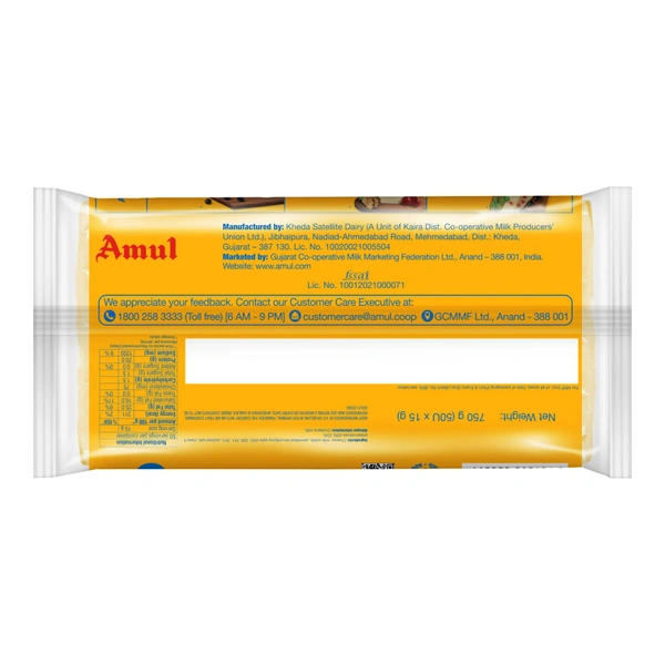 Amul Cheese Slices: 750 g - 750g