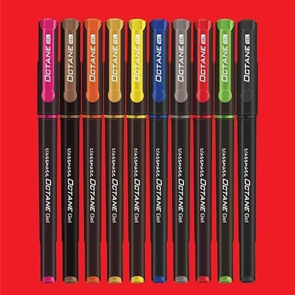 Classmate Multi Colour Burst Gel Pen - 10 Pieces: 1 Unit - 10 Pieces: 1 Unit