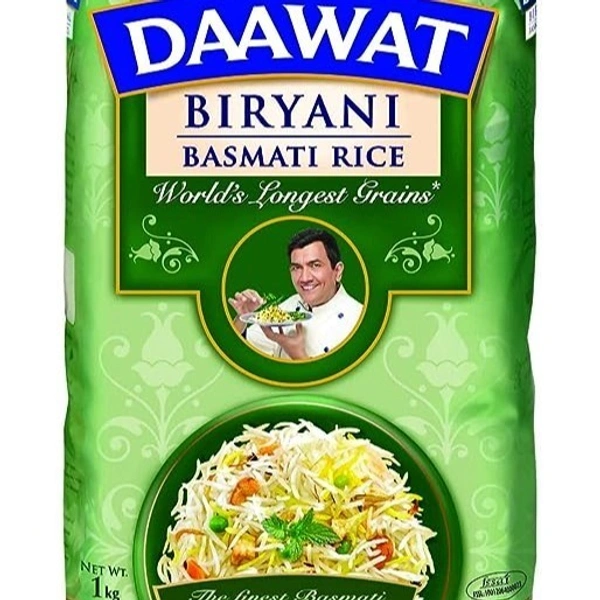 Daawat Biryani Basmati Rice: 1 kg - 1kg