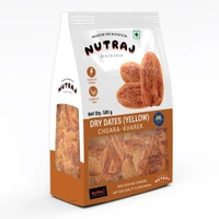 Nutraj Dry Seeded Dates (Yellow) Chuara-Kharek Pouch: 500 g - 500g