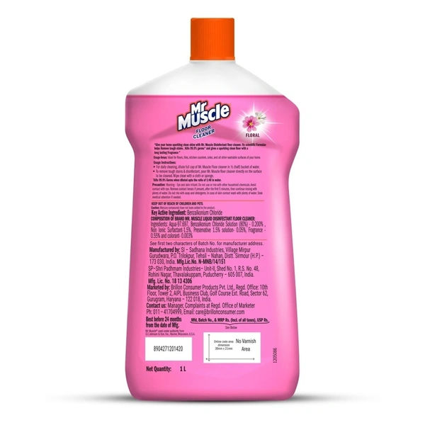 Mr Muscle Floral Floor Cleaner: 1 L - 1l