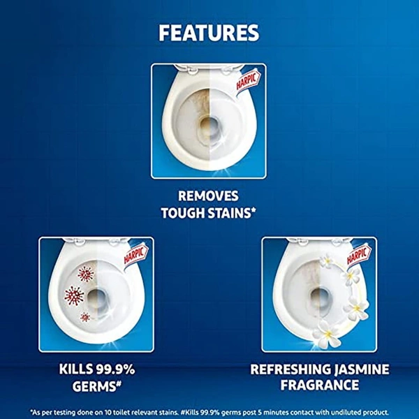 Harpic Disinfectant Toilet Cleaner - Sparkling Lemon: 1 L - 1l