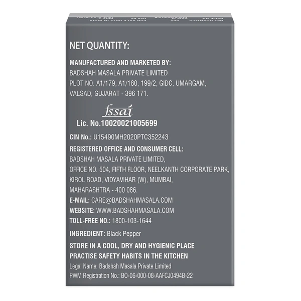 Badshah Black Pepper Powder: 50 g - 50