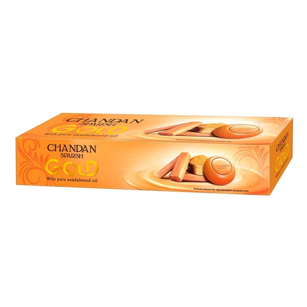 Chandan Sparsh Gold Soap: 3x150 g - 3x150 g