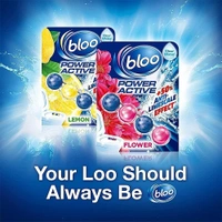 Bloo Toilet Rim Flower - Power Active: 50 g - 50g