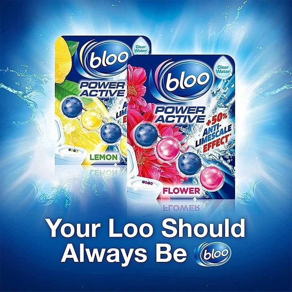 Bloo Toilet Rim Flower - Power Active: 50 g - 50g