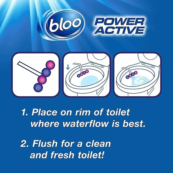 Bloo Toilet Rim Flower - Power Active: 50 g - 50g