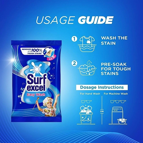  Surf Excel Surf Excel Easy Wash Detergent Powder: 5 kgs - 5KG