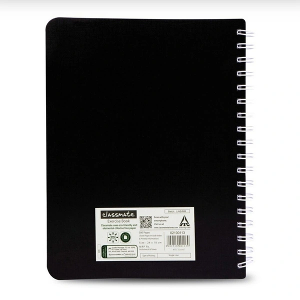 Classmate Pulse (6 Subject) Single Line Assorted Notebook - 267 X 203: 302 Pages - 267X203