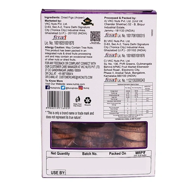 Nutraj Dried Anjeer: 250 g - 250g