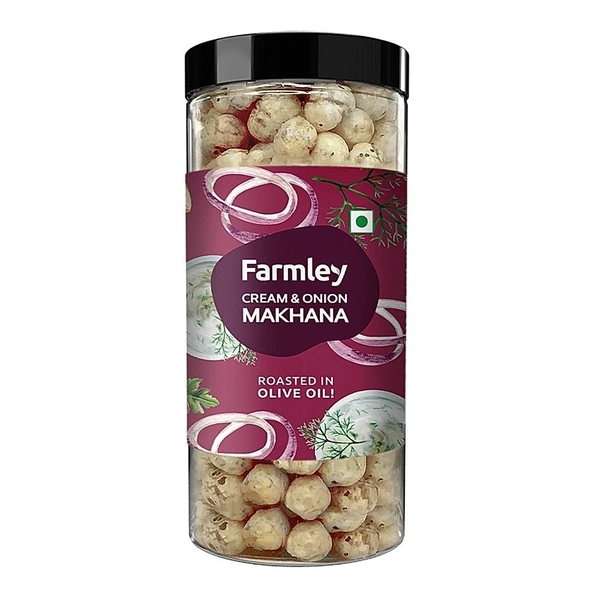 Farmley Cream & Onion Makhana Jar: 83 g - 83g