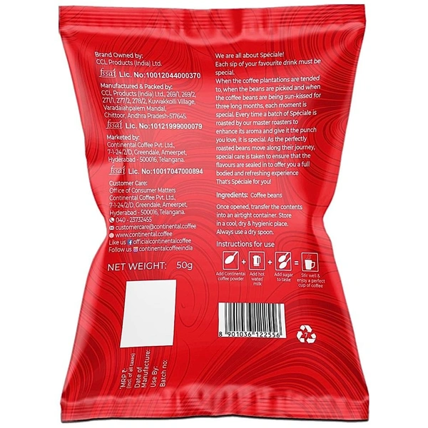 Continental Special Coffee Pouch: 50 g - 50G