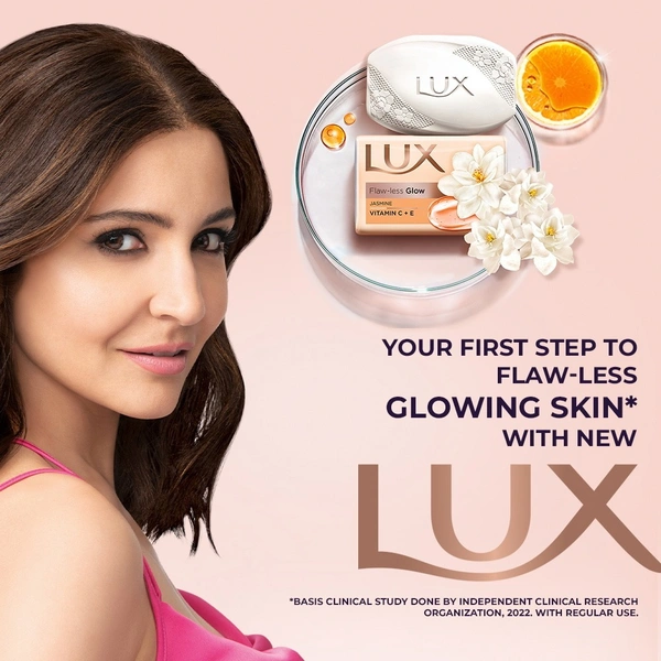 Lux Flaw-Less Glow Jasmine & Vitamin C+E Beauty Soap: 3x150 g - 3x150 g