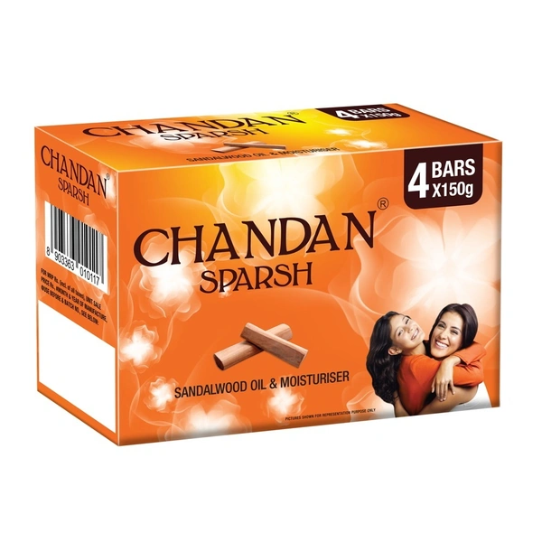 Chandan Sparsh Soap: 4x150 g - 4x150 g