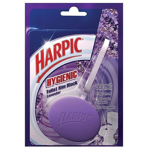 Harpic Hygienic Toilet Rim Block - Lavender: 26 g - 26g
