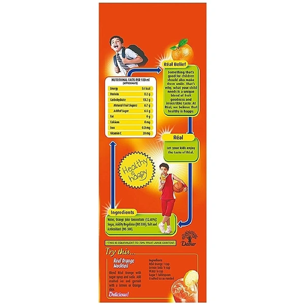 Real Fruit Power Orange: 1 L - 1l