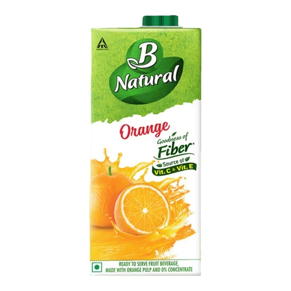 B Natural Orange Fruit Beverage: 1 L - 1l