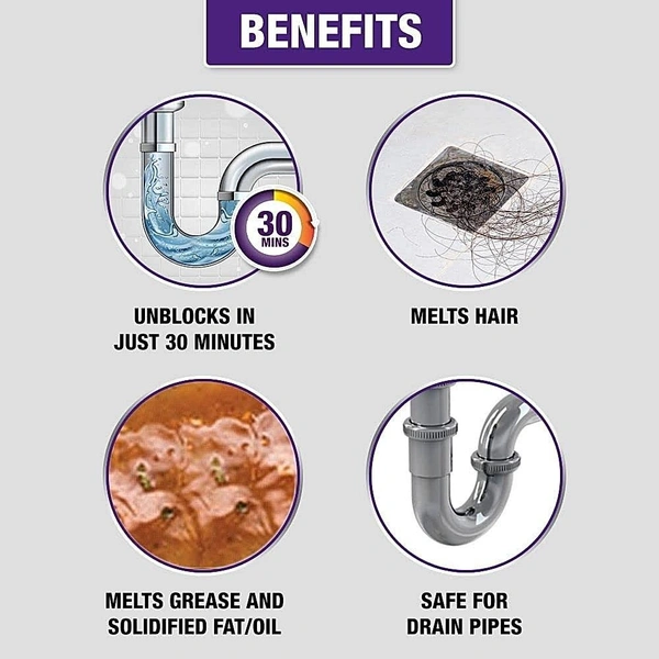 Harpic Drain Xpert Powder: 45 g - 45g