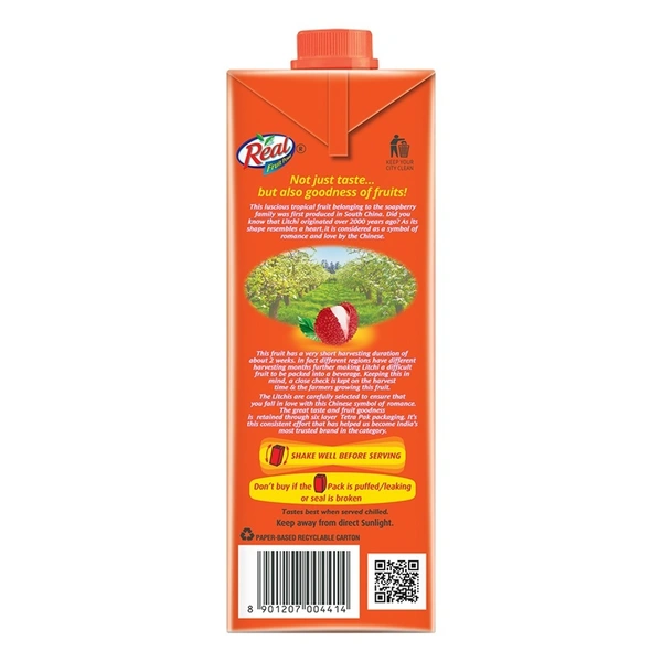 Real Fruit Power Litchi: 1 L - 1l