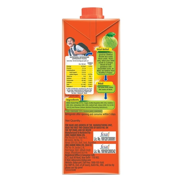 Real Fruit Power Guava: 1 L - 1l