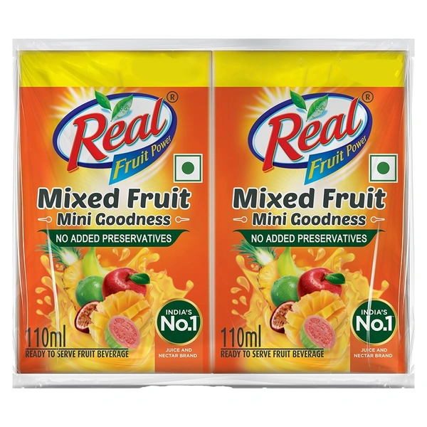 Real Fruit Power Mixed Fruit Beverage (1.1L): 10N X 110 ml - 10N X 110 ml