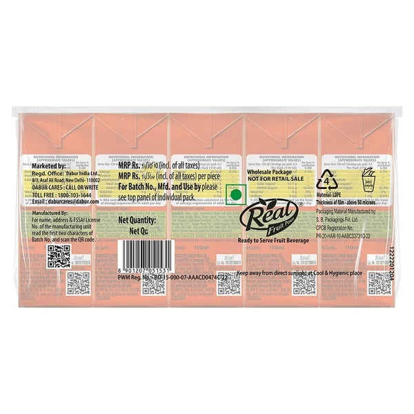 Real Fruit Power Mixed Fruit Beverage (1.1L): 10N X 110 ml - 10N X 110 ml
