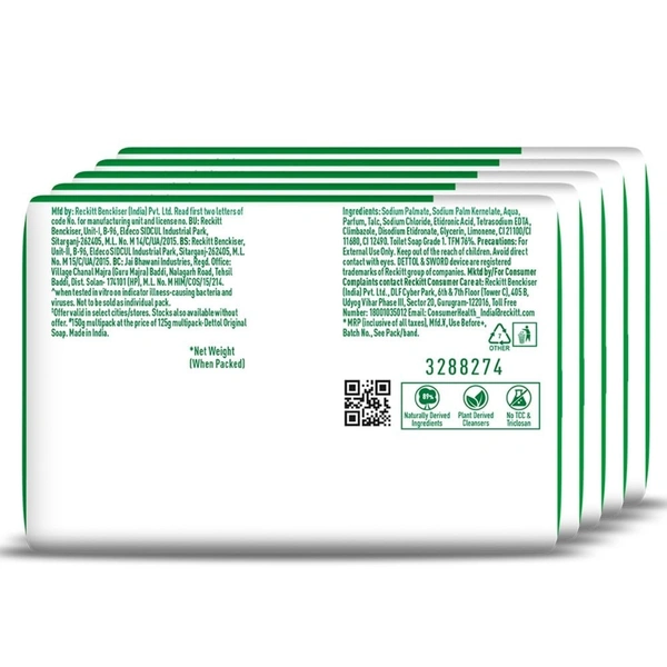 Dettol Original Soap: 5x150 g - 5x150 g