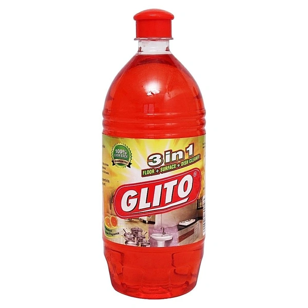 Glito Glito 3 In 1 Perfumed Floor-Surface-Dish Cleaner: 1 L - 1l