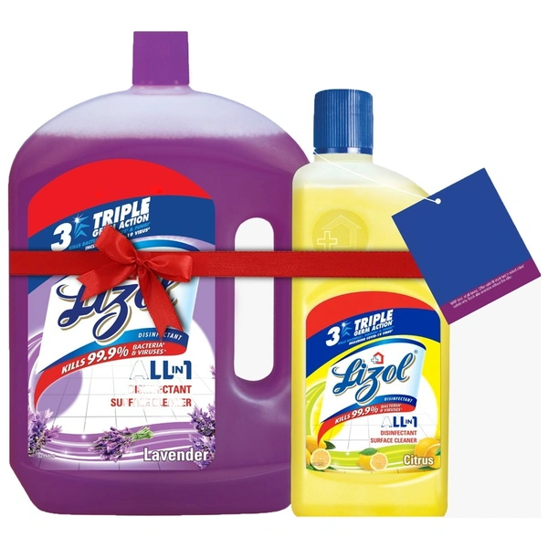 Lizol Disinfectant Surface Cleaner - Lavender: 2 L - 2l