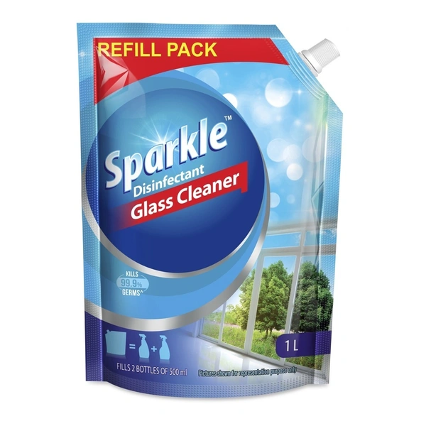 Sparkle Disinfectant Glass Cleaner Refill: 1 L - 1l
