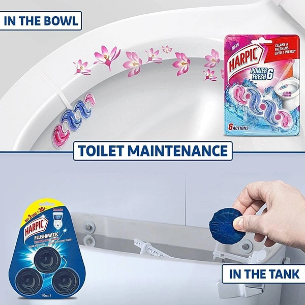 Harpic Hygienic Toilet Citrus Rim Block: 26 g - 26g