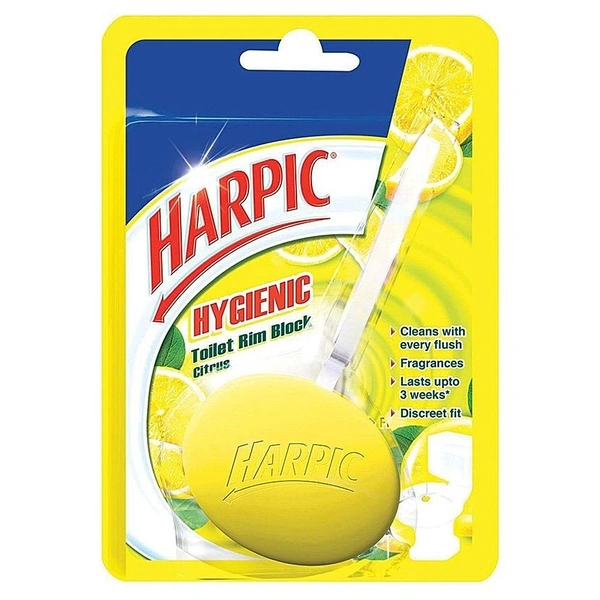 Harpic Hygienic Toilet Citrus Rim Block: 26 g - 26g