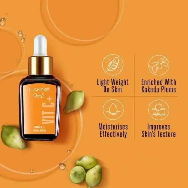 Lakme 9to5 Vitamin C+ Facial Serum: 30 ml - 30ml