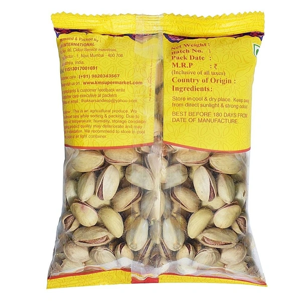  Kanji Manji Kothari KMK Pista Salted Irani (Pistachios): 200 g - 200g