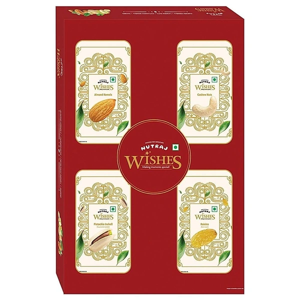Nutraj Wishes Dry Fruit Gift Box: 400 gms - 400gm