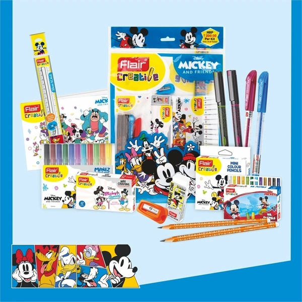 Flair Disney Mickey Stationery Kit - 14 Pieces: 1 Unit - 1 Unit