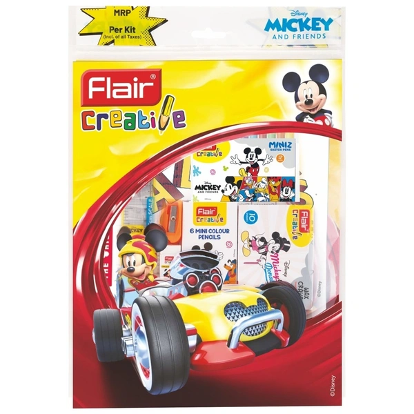 Flair Disney Mickey Stationery Kit - 9 Pieces: 1 Unit - 1 Unit