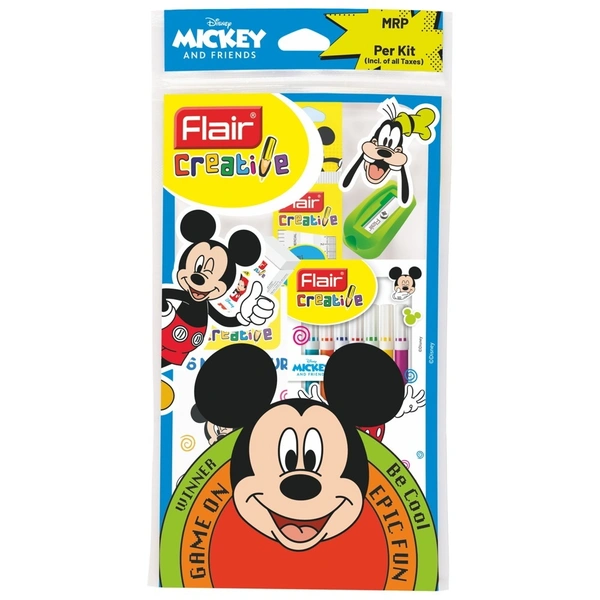 Flair Disney Mickey Stationery Kit - 7 Pieces: 1 Unit - 1 Unit