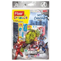 Flair Marvel Avengers Stationery Kit - 9 Pieces: 1 Unit - 1 Unit