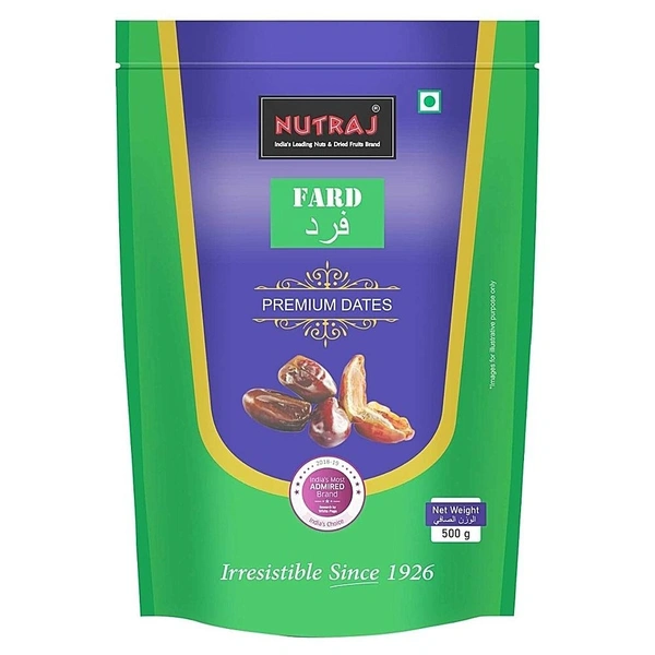 Nutraj Fard Premium Seeded Dates: 500 g - 500g