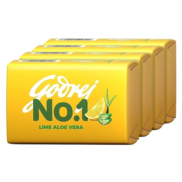 Godrej No. 1 Lime & Aloe Vera Soap: 3x150 g - 3x150 g
