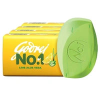 Godrej No. 1 Lime & Aloe Vera Soap: 3x150 g - 3x150 g