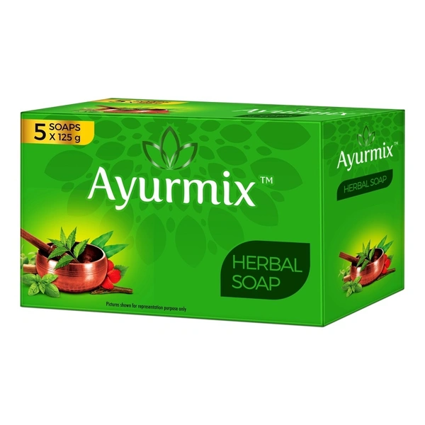 Ayurmix Herbal Soap: 5x125 g - 5x125 g