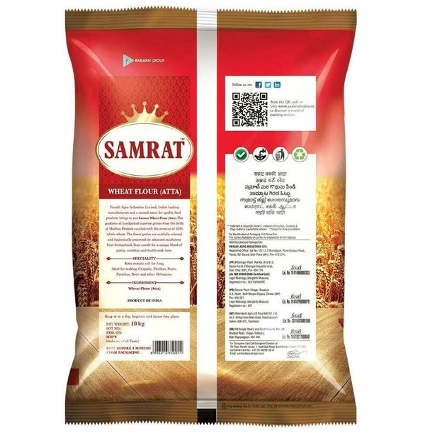 Samrat MP Wheat Flour - 10kg