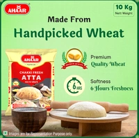 Ahaar Chakki Fresh Atta I Whole Wheat Flour  - 10kg