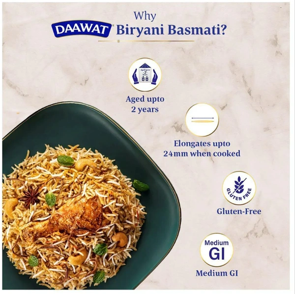 Daawat Biryani Basmati Rice - 5kg