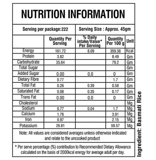 Daawat Mogra Basmati Rice - 10kg